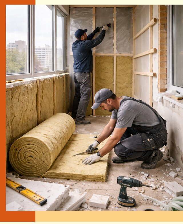 Утепление балкона под ключ в Мончегорске качественно и быстро